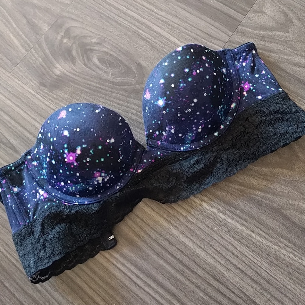 VS PINK - galaxy strapless bra